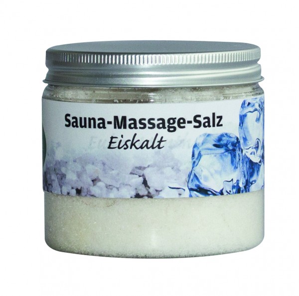 Sauna-Massage-Salz "Eiskalt", 200 g-Dose